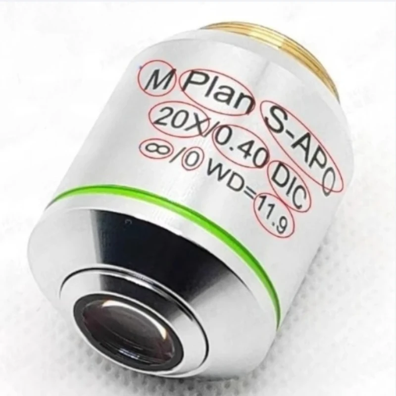 S-APO 5X/10X/20X/50X/100X Plan métallurgique semi-opochromatique infini objectif longue Distance de travail lentille tout optique