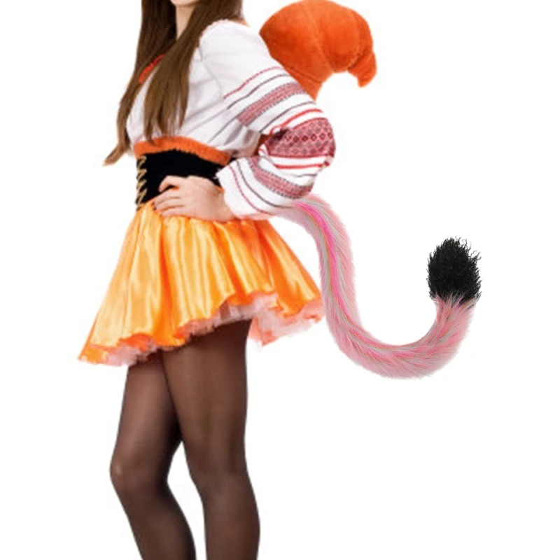 E15f Hallowen Animal Tail COSTUME ACCESSORI COSTRUI