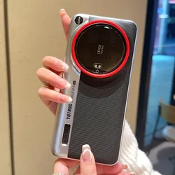For Xiaomi 15 14 Ultra New imitation camera leather texture skin-friendly and anti-fall Cover For Xiaomi15 14 Ultra Funda