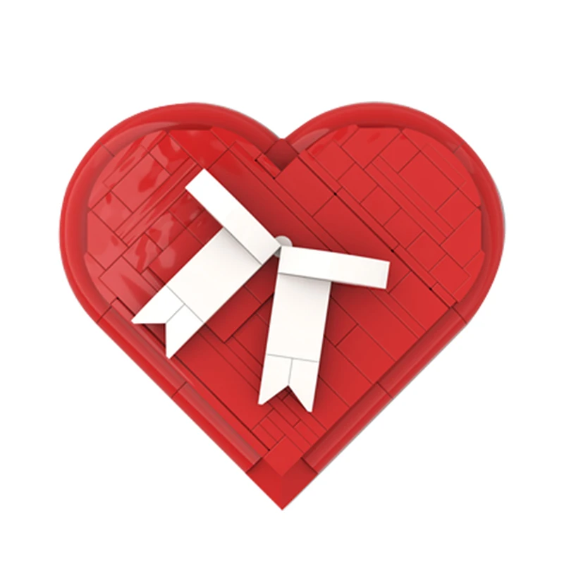 

MOC Bricks Love Heart Box Block DIY Building Brick Toy For Girls Couple Valentine Day Gift Set Building Blocks Kits Toys