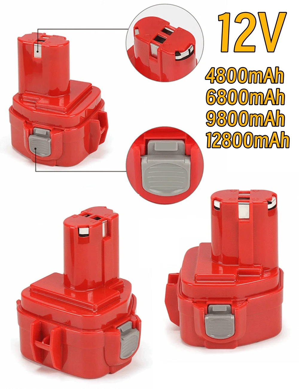 

For Makita 9.6V 12V 14.4V Cordless screwdriver battery For Makita PA12 PA14 PA09 PA18 Replacement battery