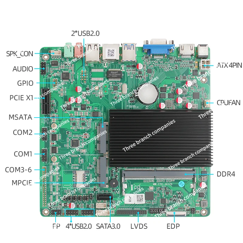 لوحة رئيسية للتحكم الصناعي Mini i j4125 الكل في واحد win10/نظام 17*17