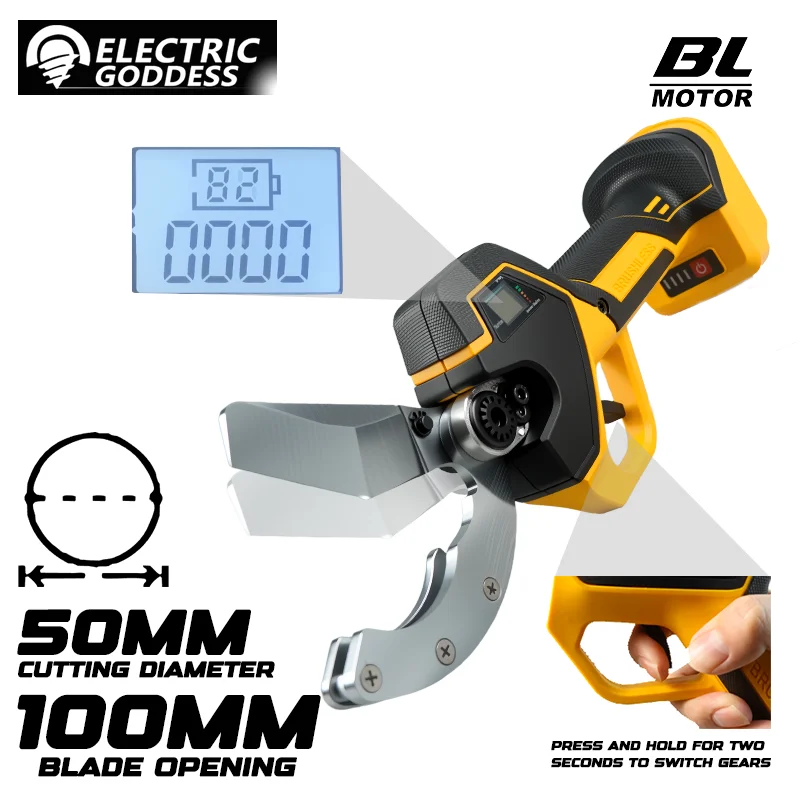 

Electric Goddess Brushless Plumbing Scissor 50MM Water Pipe Scissors Cordless PPR PVC Cutting Shears For Makita 18V Battery Pin