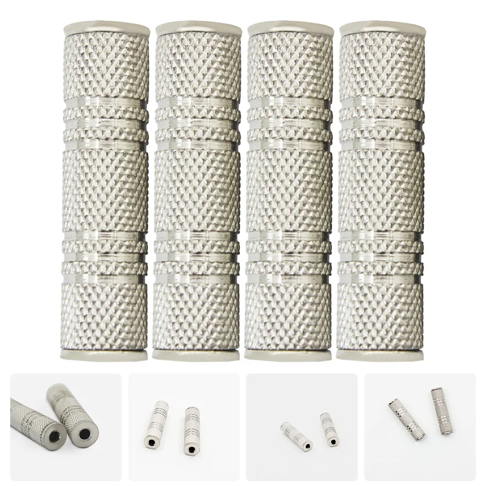 

4 Pcs Audio Adapter Female to Connector Headphone Adaptor Microphone Line Aux Adapters and Connectors Stereo
