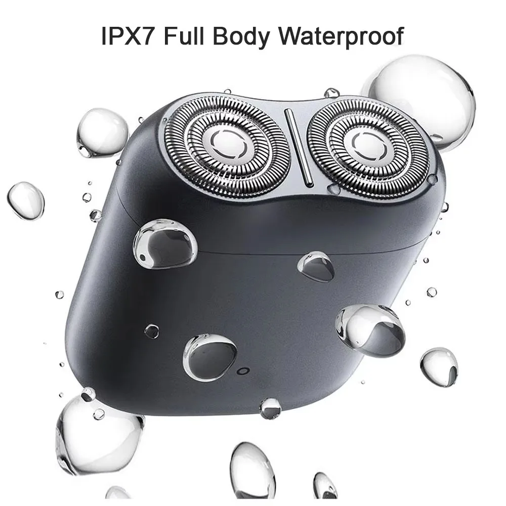 الأصلي XIAOMI MIJIA S200 ماكينة حلاقة كهربائية المحمولة IPX7 قابل للغسل الحلاقة الجافة الرطبة للرجال أداة تهذيب اللحية القاطع قابلة للشحن