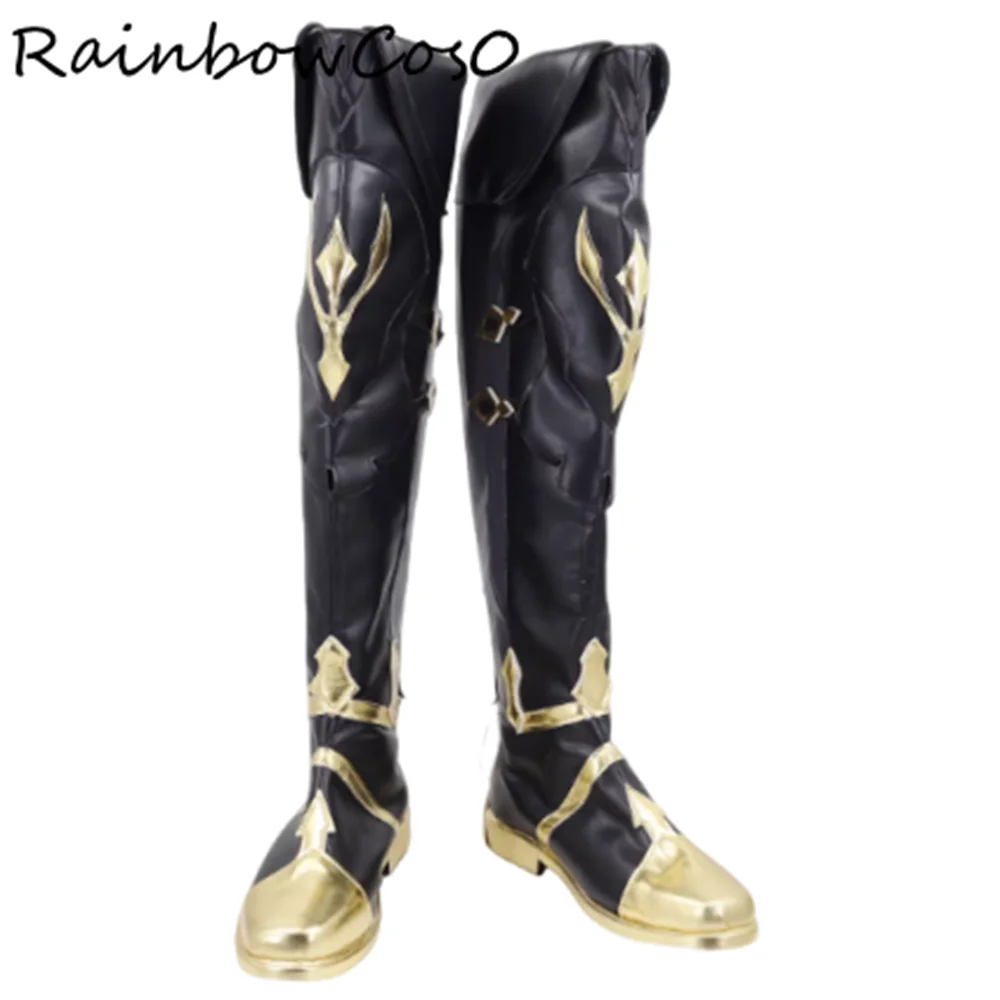 Varka Genshin Impact Cosplay Shoes Boots Game Anime Halloween Christmas RainbowCos0 W5569
