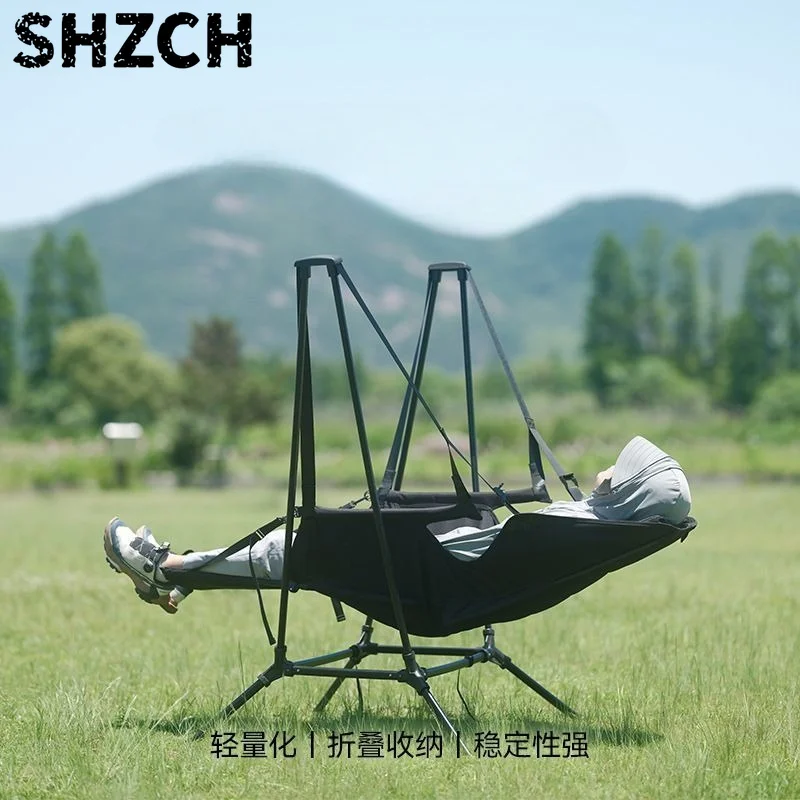 One Stop Purchase Garden Wear Resistant and Slip Resistant Folding Swinging Chairs With Storage Bag Outdoor Swing Chair