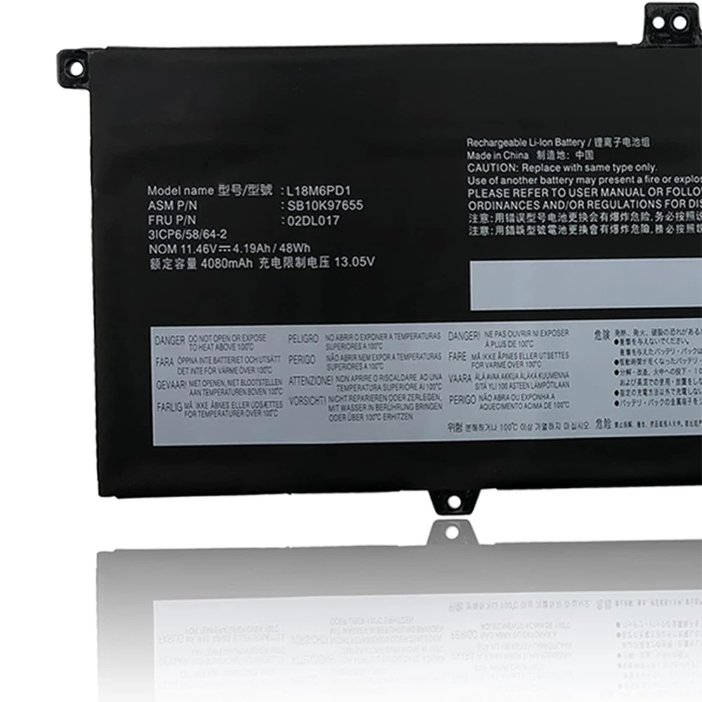 L18M6PD1 ノートPCバッテリー 11.46V 48Wh Lenovo ThinkPad X13 X390 X395