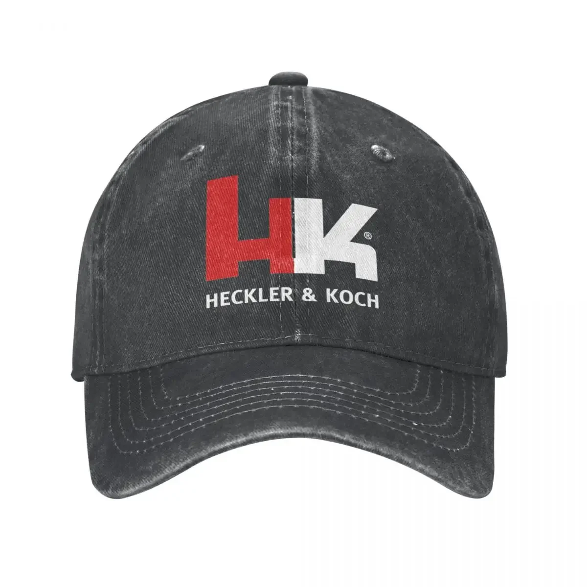 

Vintage Heckler Koch HK Baseball Cap for Men Women Distressed Deniim Washed Snapback Hat Workouts Unstructured Soft Hats Cap