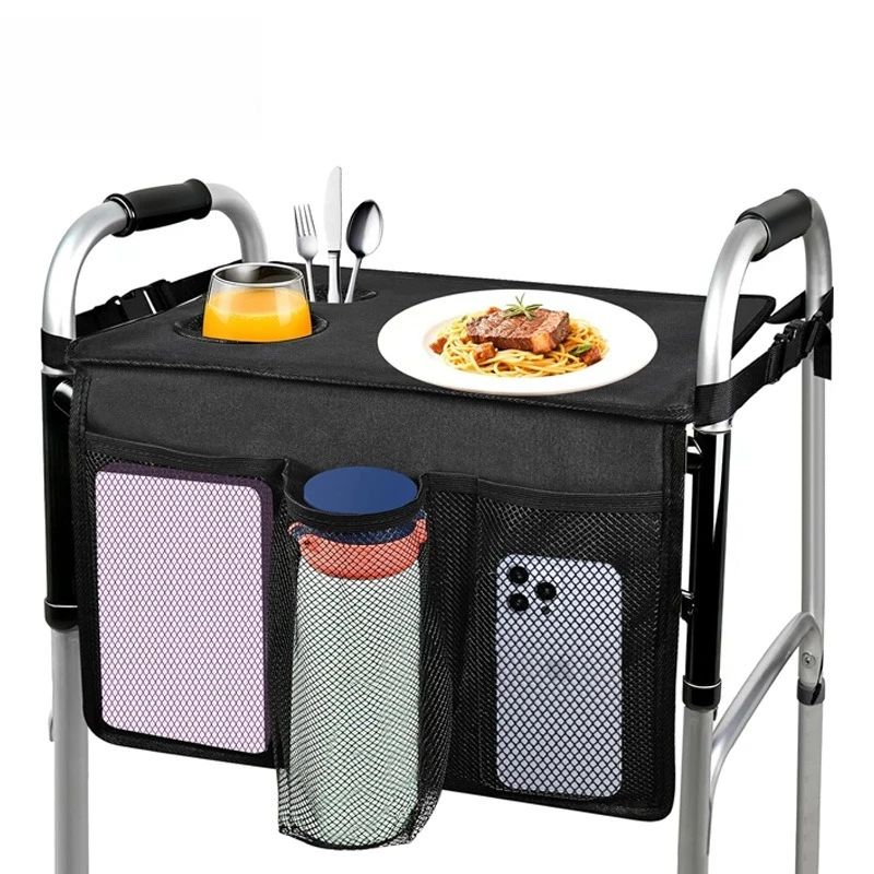 

Foldable Elderly Walker Tray, Portable Walking Aid Plate, Lightweight Accessory for Senior Health & Outdoor Daily Use