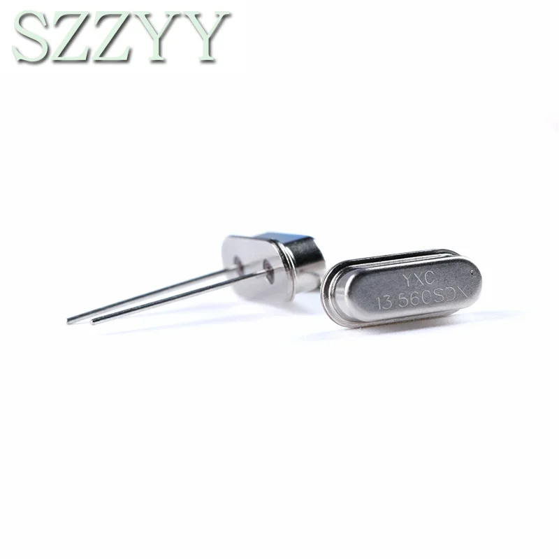 10pcs 13.56MHz Resonator Crystal Oscillator Passive Quartz HC-49S Through Holes 13.56 MHz 13.56M Hz Oscillator New DIY Kit Parts