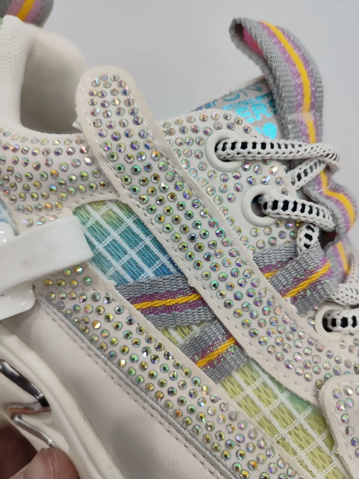Rhinestone Women Platform Sneakers | Bling Chunky Sneakers