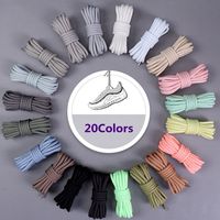 1Pair Round Shoelaces Polyester Solid Classic For Yezy Sports shoeslace Sneaker Shoe Laces Strings Shoe Accessories 20colors