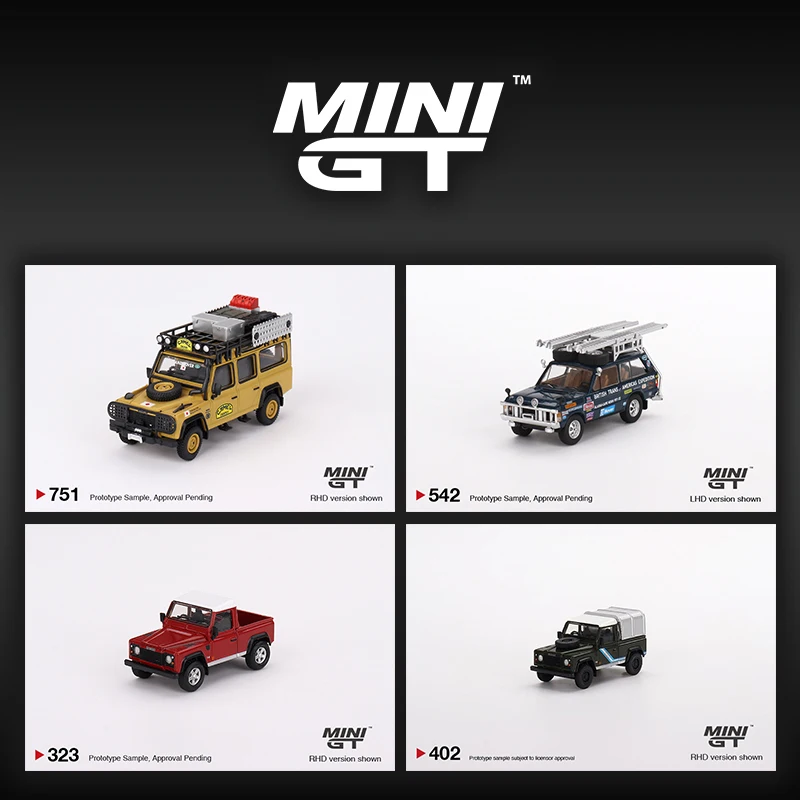 MINIGT In Stock 1:64 Defender 110 90 1989 Japan Diecast Diorama Model Collection Toys