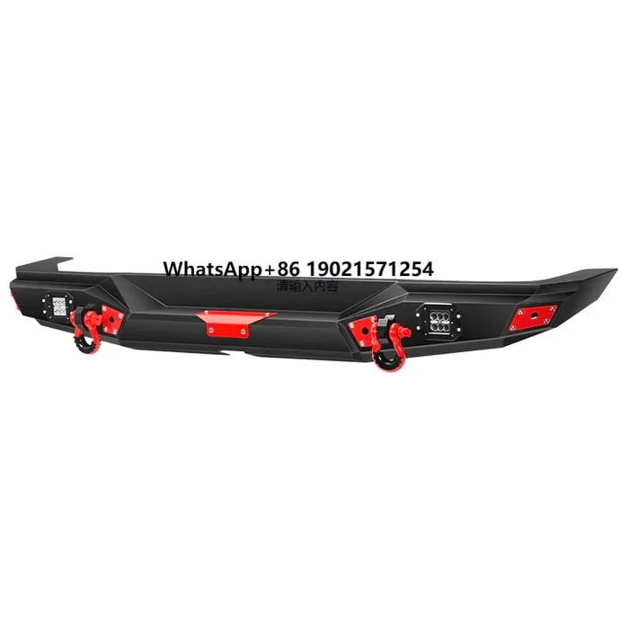

Offroad 4x4 Auto Accessories Rear Bumper With Winch Plate & D-Ring Trailer for 2018-Later JL 2020 2021 2023