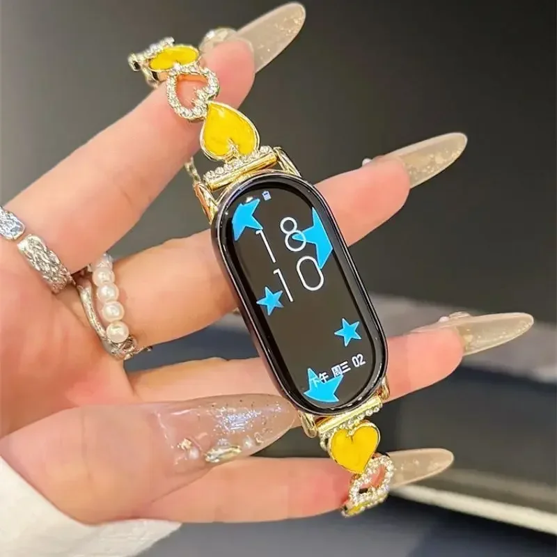 

Hollow out heart bracelet suitable for Xiaomi Watch 8/9 Pro, 8/8NFC/9/9NFC/10/10NFC, for Redmi Watch 4/5 watch straps