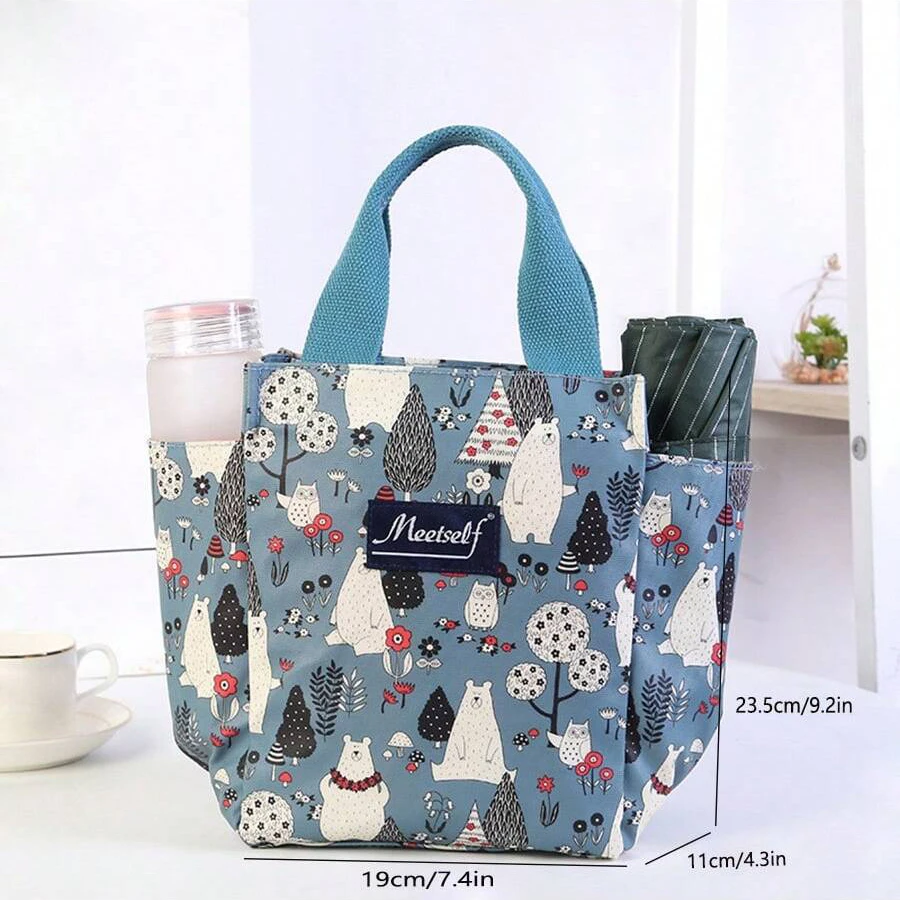 New Oxford fabric large-sized lunch box, lunch box bag, handbag, large-capacity zipper bag view 2