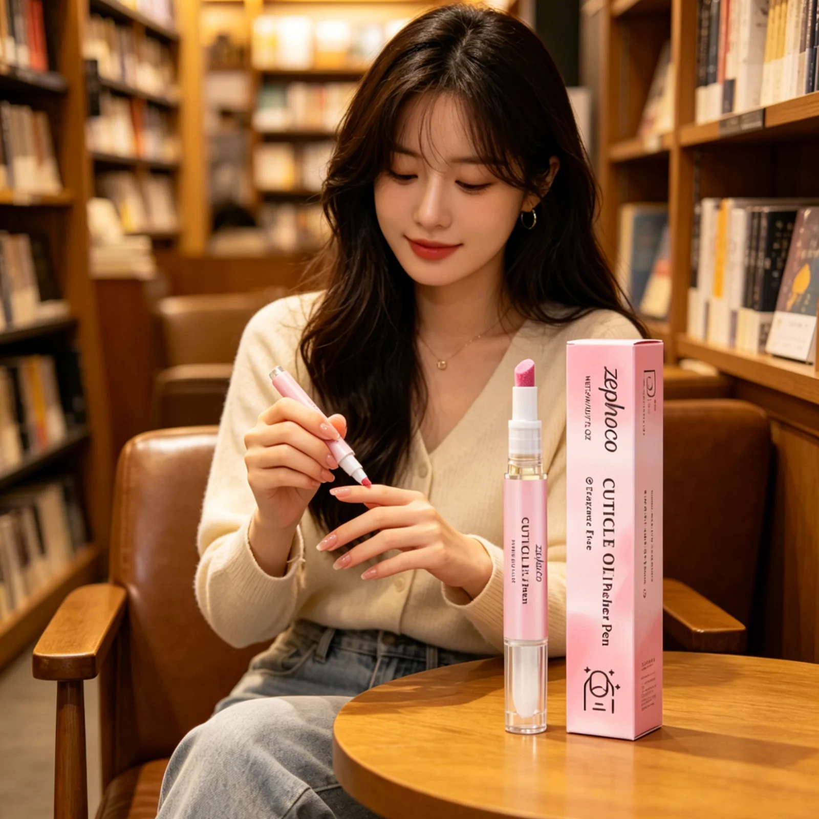 Zephoco Cuticle Oil Pusher Pen Nail Protection Long Lasting Moisturizing Deep Nourishing Repair Damaged Nails Cuticle Care Pen