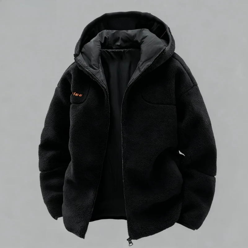 

Autumn and Winter New Lamb Wool Men's Versatile, Stylish, Comfortable, High-quality,Casual and Fashionable Cotton Jacket for Men