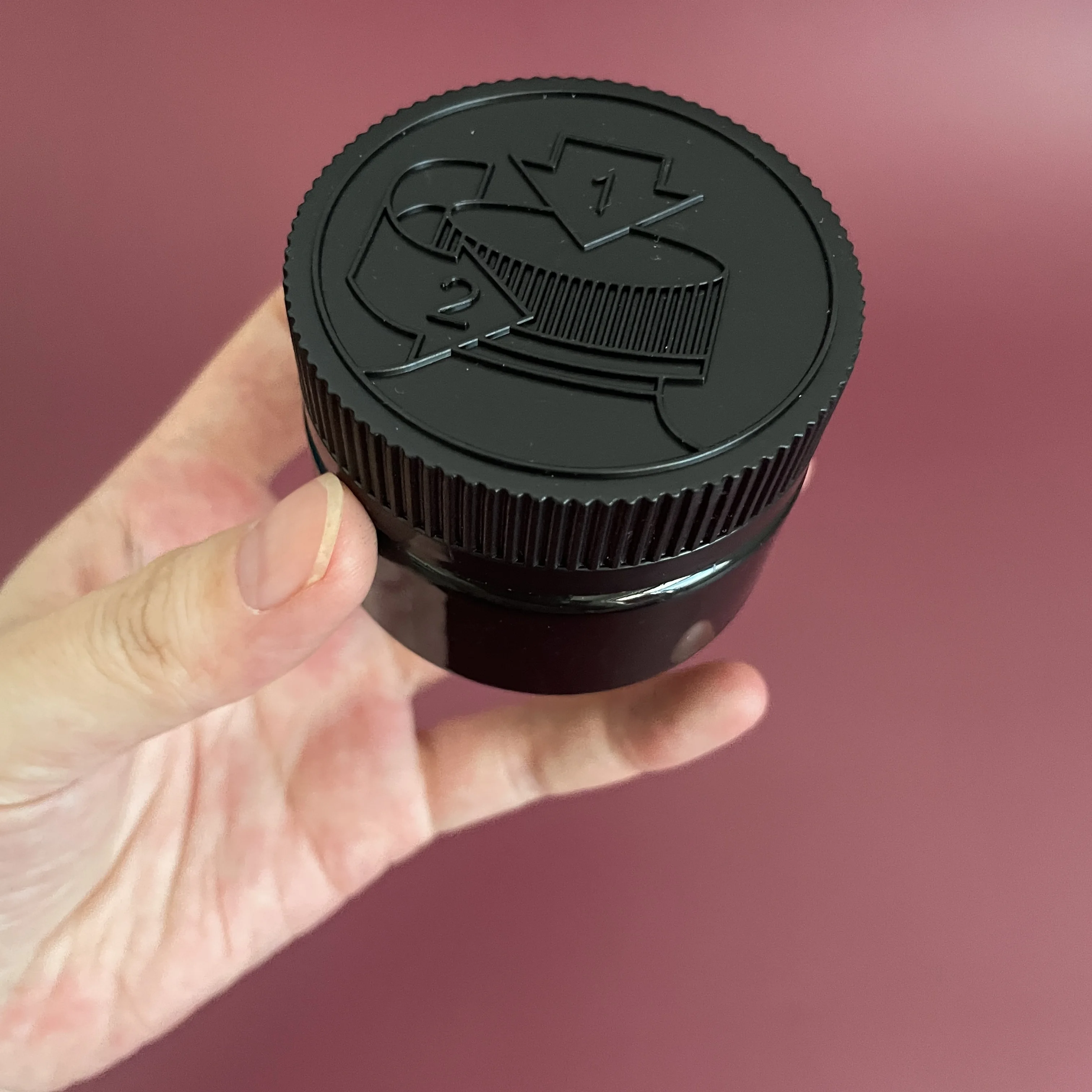 ALL BLACK Concentrate Jars with Lid Storage Box