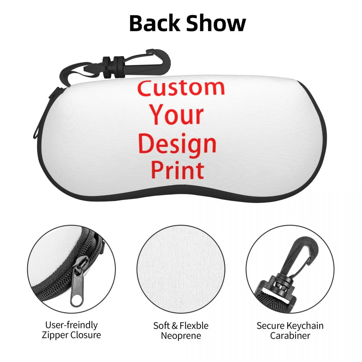 Custom Your Design Shell Eyeglasses Protector Cases Cute Sunglass Case Customized Logo Printed Glasses Pouch