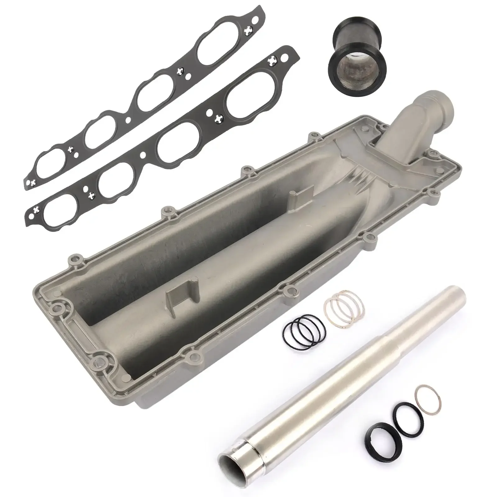 AP03 For BMW X5 4.4L 4.8L V8 Valley Pan+Collapsible Coolant Transfer Pipe Repair Kit view 4
