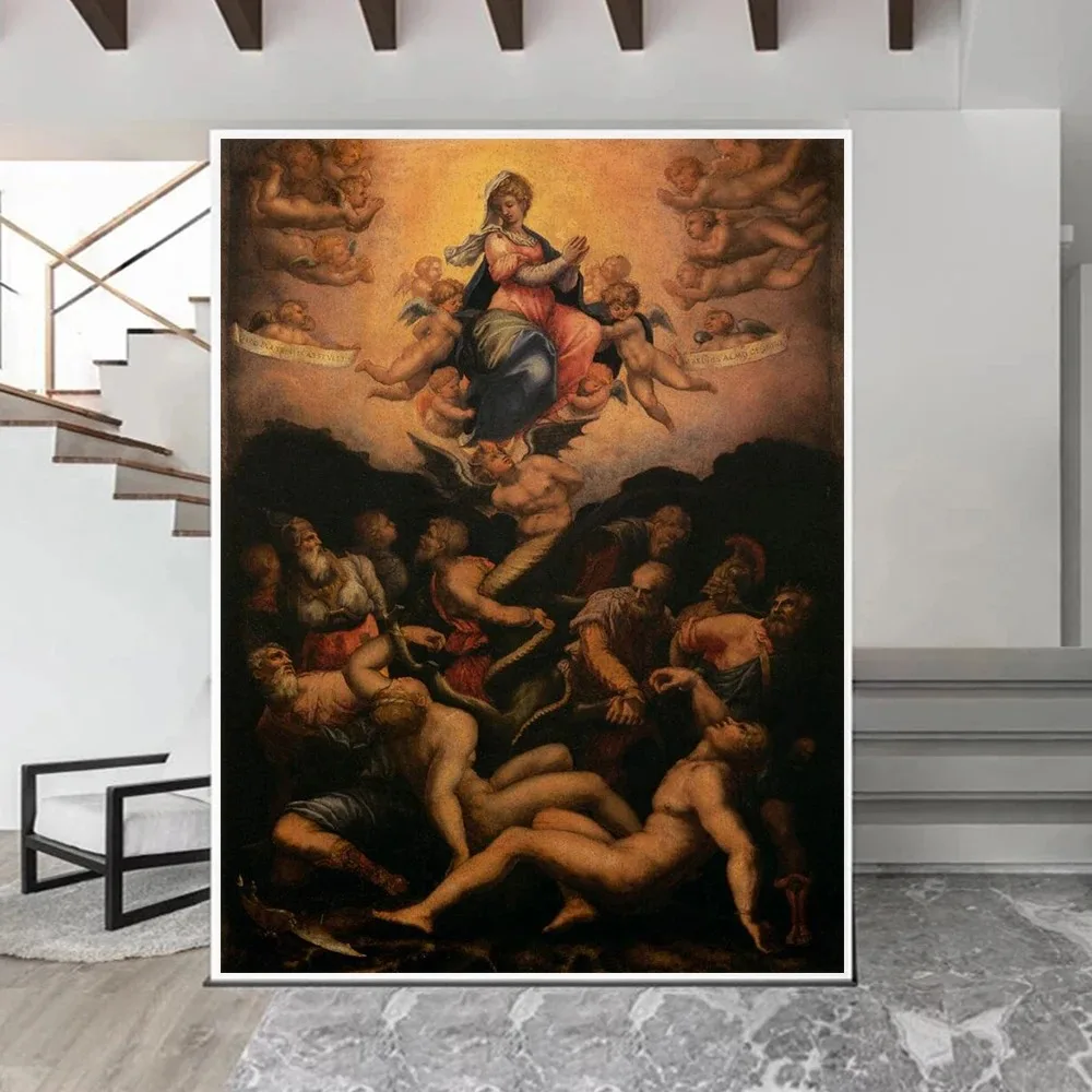 لوحات عصر النهضة الاستنساخ ملصق لمعرض غرفة المعيشة ديكور المنزل الصورة الشهيرة يطبع حائط لوح رسم الفن هدية