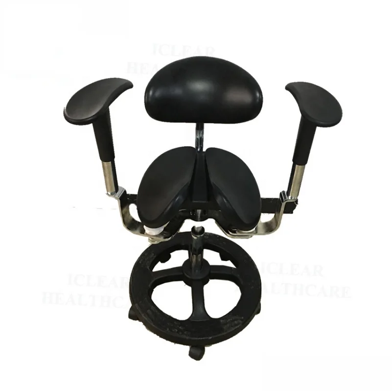 Double Armrest Saddle Riding Dentist Doctor Surgery Chair