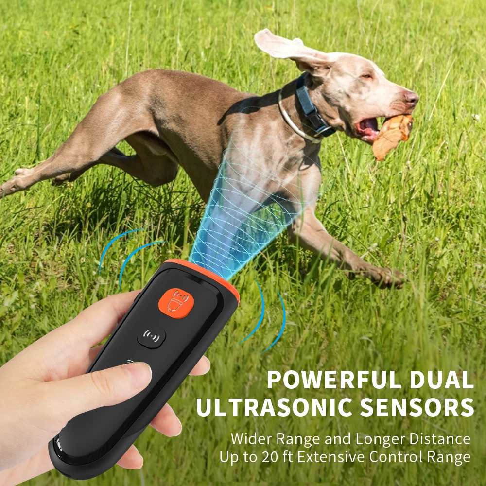 Tize Portable Handheld Stop Barking Control Device Dog Trainer Ultrasonic Dog Bark Deterrent