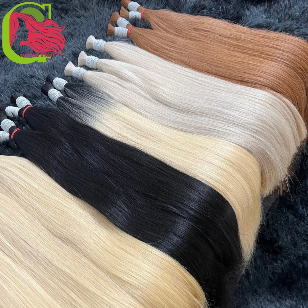 100% شعر بشري حقيقي السائبة الشعر التمديد لا آلة لحمة صنع عذراء ريمي مستقيم الشعر السائبة 18-30 بوصة 100 جرام شعر أشقر طبيعي