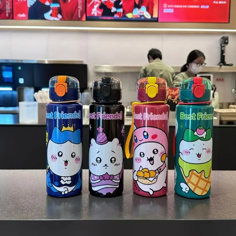 

750 мл милая мультяшная бутылка для воды с мультяшной наклейкой герметичная пластиковая чашка портативная для путешествий на открытом воздухе школьный кемпинг