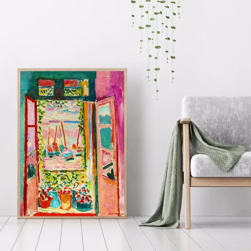 Henri Matisse Exhibition Poster Print Open Window Landscape At Collioure Impressionist Canvas Paintings Wall Art Home Decor