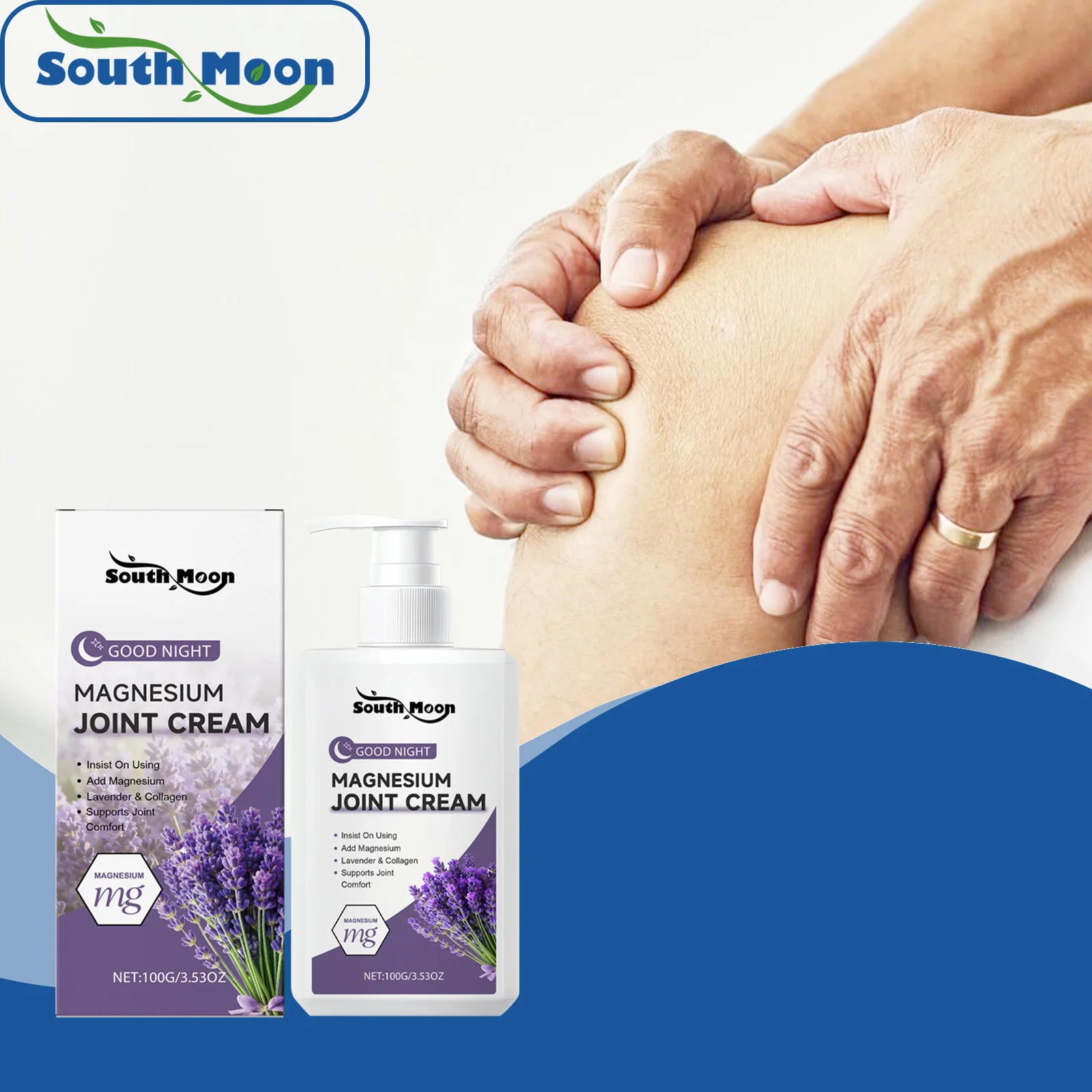 

Магниевый крем для тела, снимает боль в мышцах, улучшает мобильность суставов, против воспалений, лучший сон, лавандовый ночной крем