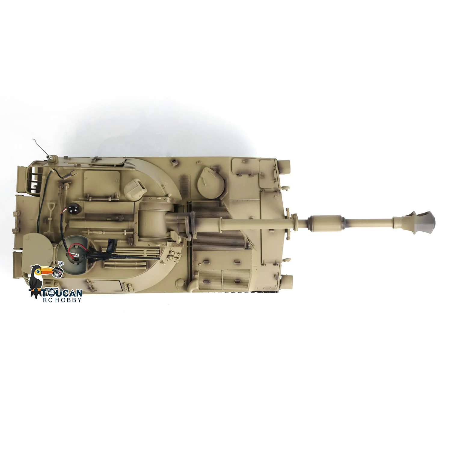 Tongde 1/16 M109A2 RC obusier RTR réservoir automoteur avec baril BB infrarouge recul jouet modèle TH24239