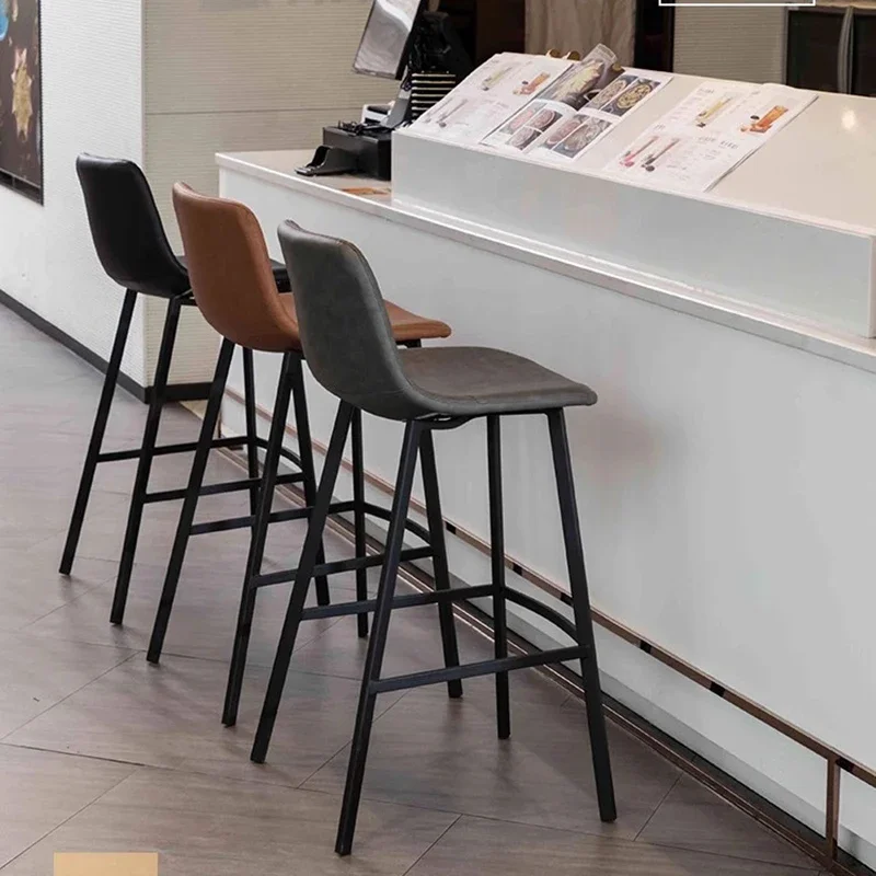 

Counter Restaurant Sgabello Cucina Alto Nordic Furnitures L# Waterproof Waiting Bar Chair Design Metal Dining Kitchen Bar Chair