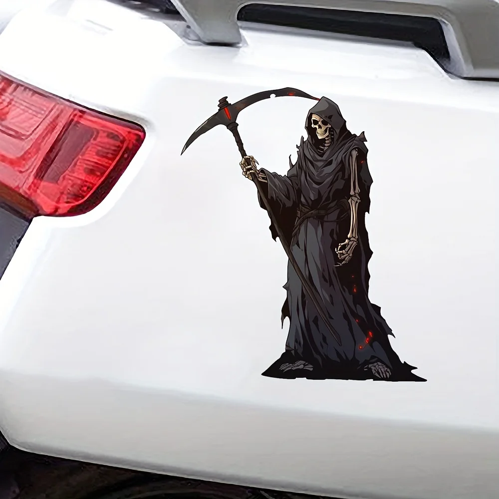 Grim Reaper Scythe Waterproof Vinyl Sticker Gothic Decal For Car Motorcycle Laptop