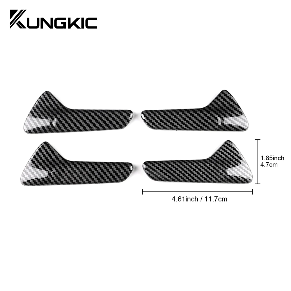 For Mercedes Benz W247 B Class GLA H247 GLB X247 EQA EQB 2019-2025 Car Door Handle Trim Cover Carbon Fiber ABS Trim Accessories
