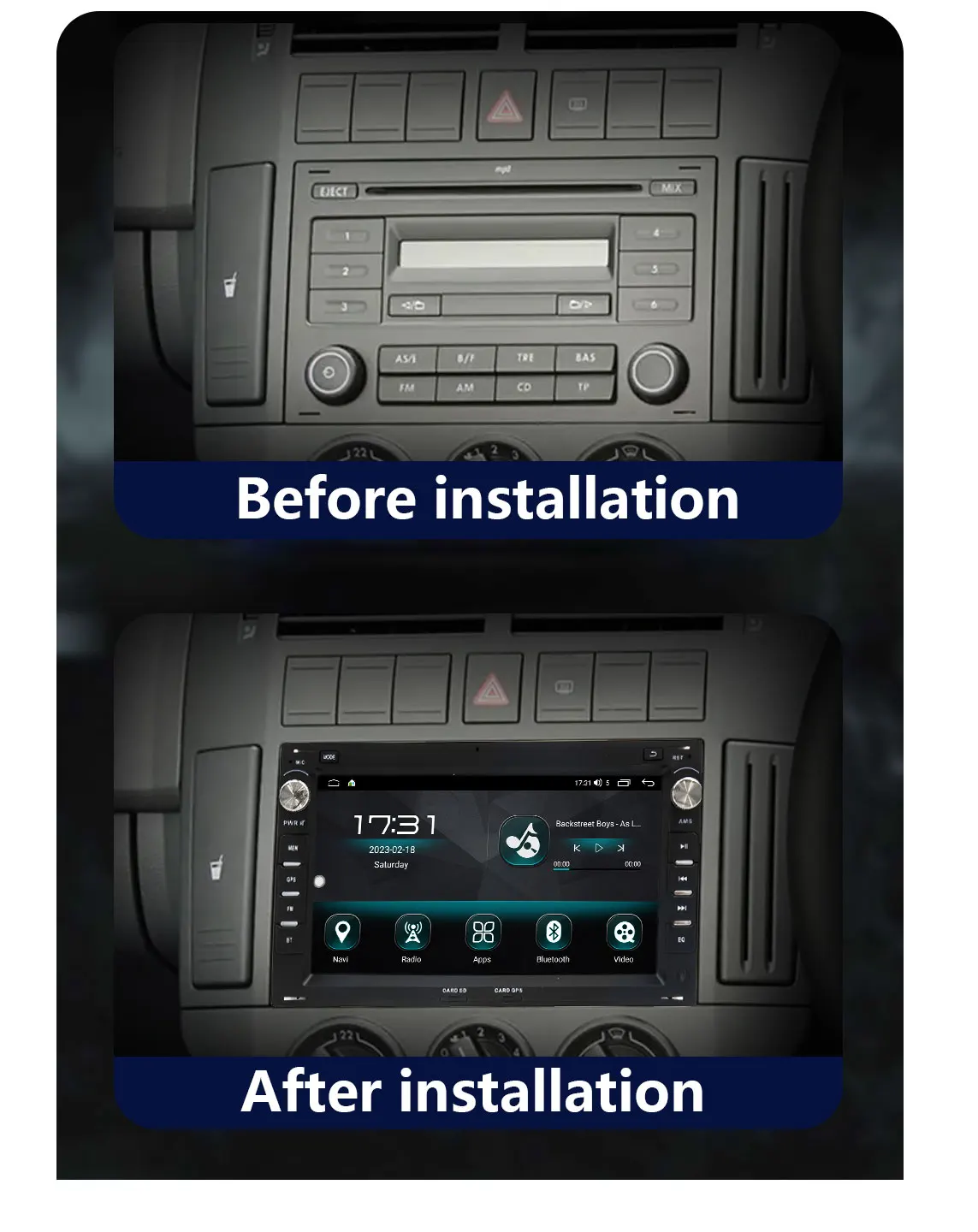 CHSTEK Car Radio Carplay for VW Golf 4 Passat B5 Jetta Polo Multivan T5 Transport Bora Seat GPS Screen Multimedia Android System