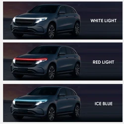 Daytime Running Lights For Car Hood Decor Car Exterior Decorative Strip Light Auto Accessories