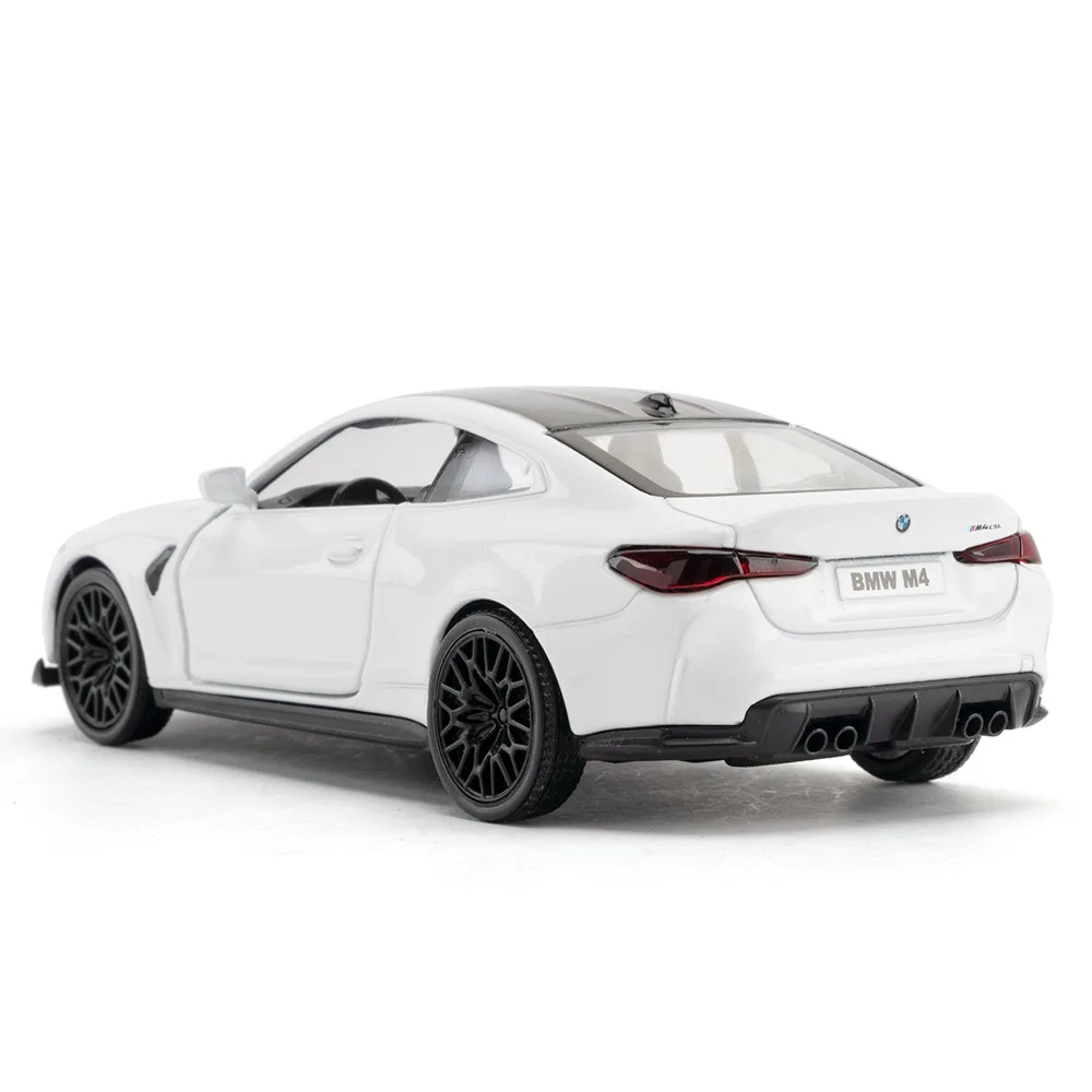 1:36 BMW M4 CSL 金属モデルカー合金ダイキャストプルバック車モデルのおもちゃ子供大人の誕生日ホリデーギフトコレクション