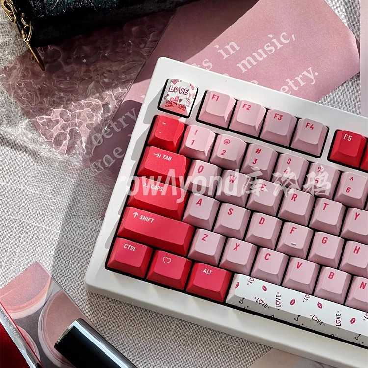 

Valentine's Day keycaps Qixi Festival keycaps ROG Night Demon wooting magnetic axis Original PBT keycaps
