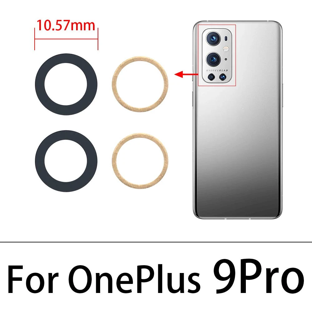 Camera Glass Lens Back Rear Camera Glass Lens with Glue Replacement For Oneplus 3 5 5T 6 6T 7 7T 8 8 Pro 8T 9 Pro Nord 100