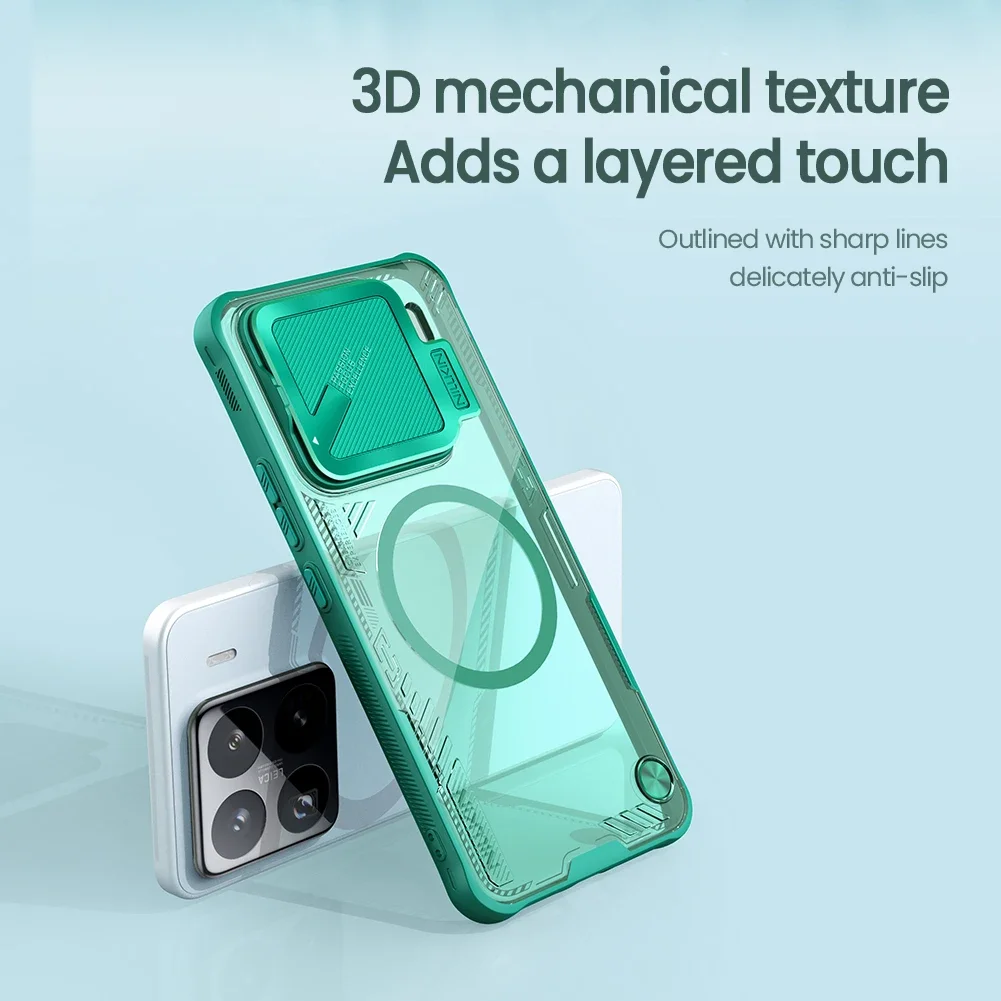 Casing Magnetik NILLKIN untuk Xiaomi Xiaomi 15/15 Pro, Desain Ramping, Integrasi MagSafe, Ketahanan Korosi, Bahan Berbasis Bio