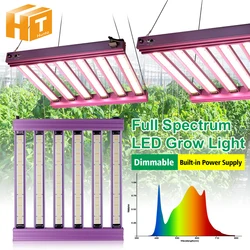 Luz LED de espectro completo para cultivo, lámpara de crecimiento de semillas de flores de invernadero hidropónico, superbrillo, 200W, 300W, AC100-277V, LM281B