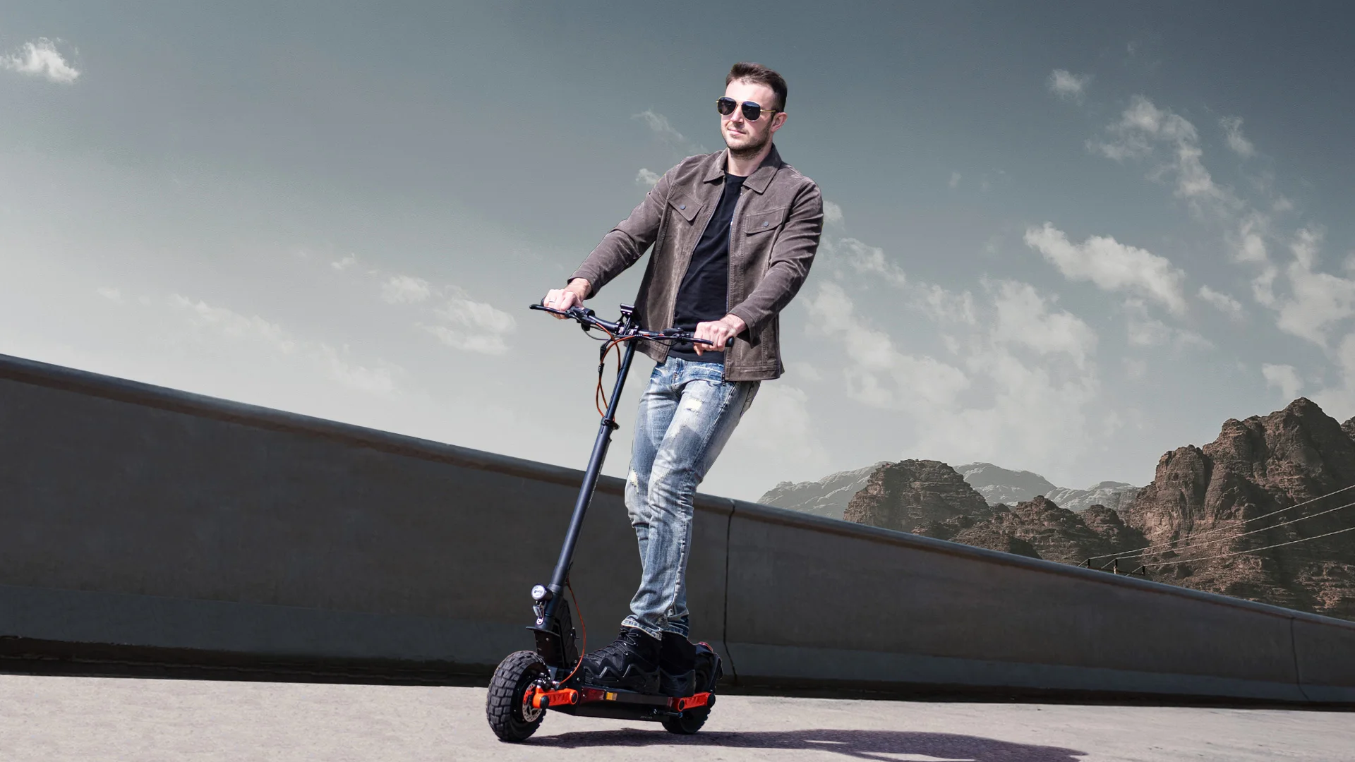 JOYOR S5-Z Elektroroller 48V 13Ah Akku 10*3-Zoll-Reifen 25km/h Geschwindigkeit 40-55km Reichweite Vordere & Hintere Scheibenbremse – Detail 2
