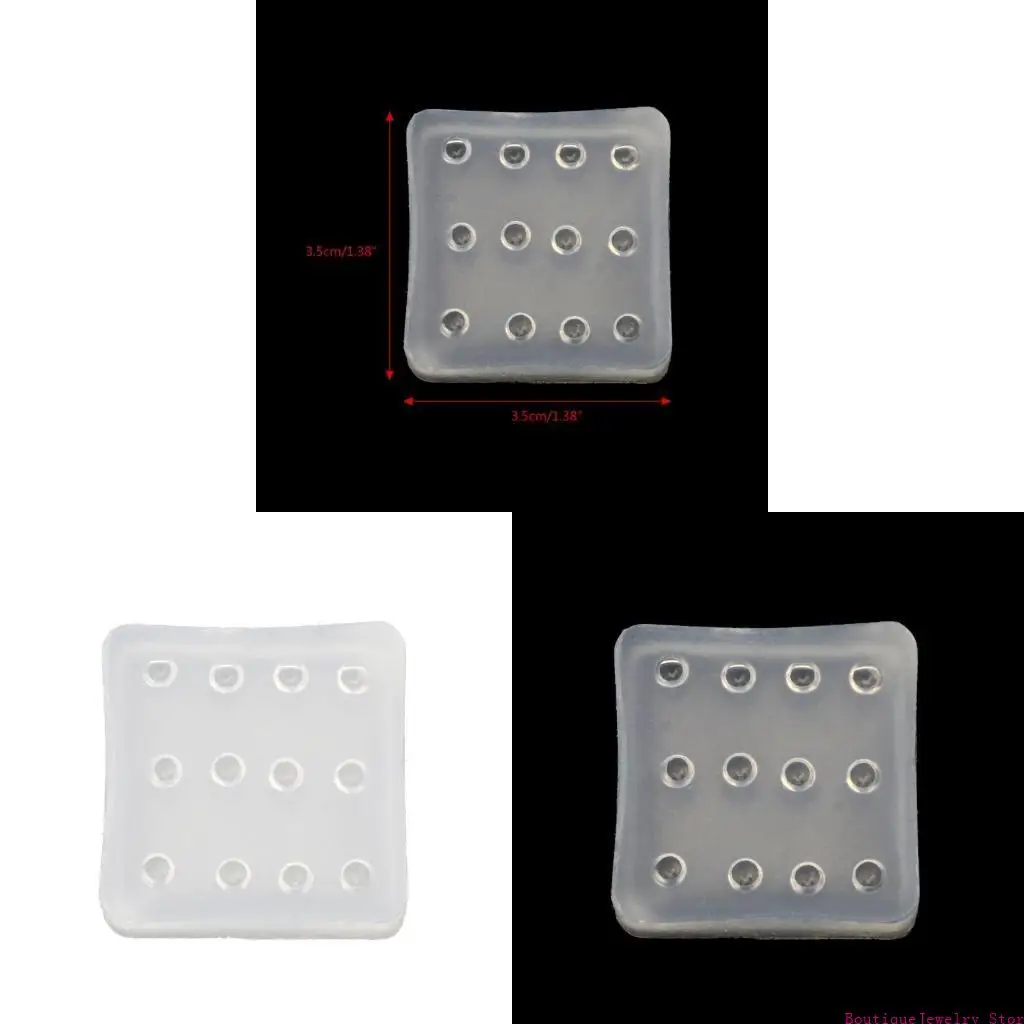 E1PE 4mm Opal Beads Resin Epoxy Mold DIY Crafting Project Jewelry Making