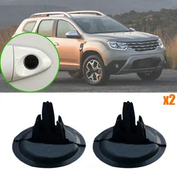 2Pcs Door Handle Key Hole Car Boot Cap Cover Lock Protection For Renault Duster HS 2009 - 2017 Dacia Duster Nissan Terrano