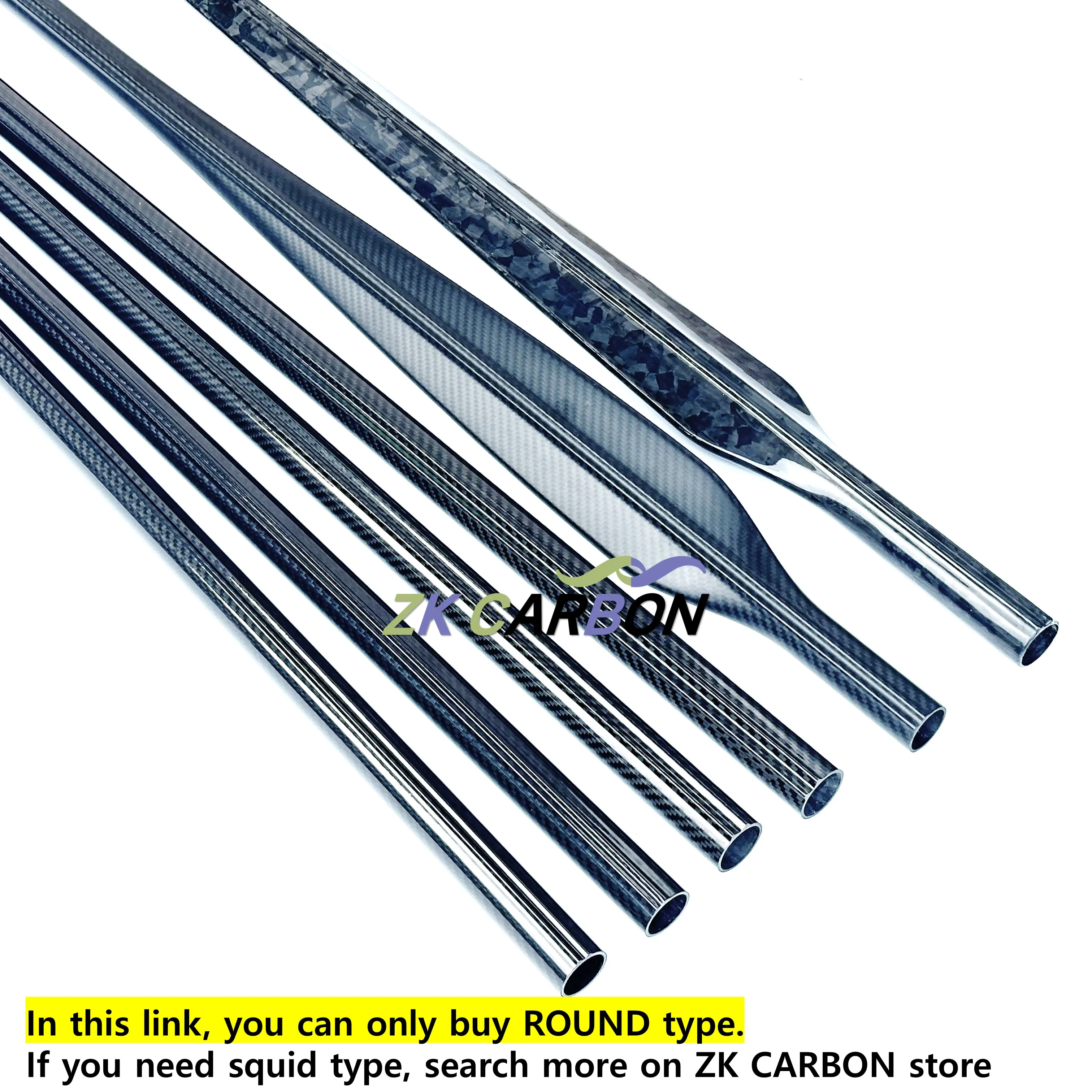 Carbon Fiber Cuttlefish Barrel Size 25x28mm 26x30mm 26x31mm Offset 2.3mm 3.0mm 4.0mm Length 600-1300mm Speargun Railguns Harpoon