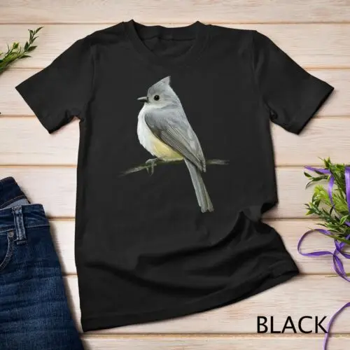 Tufted Titmouse Bird  Unisex T-shirt