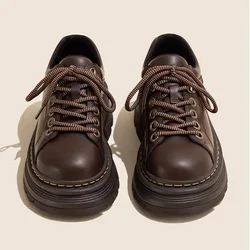 Shoes Woman Flats Casual Female Sneakers Autumn Round Toe Loafers With Fur Oxfords British Style Clogs Platform Dress Cross Fall